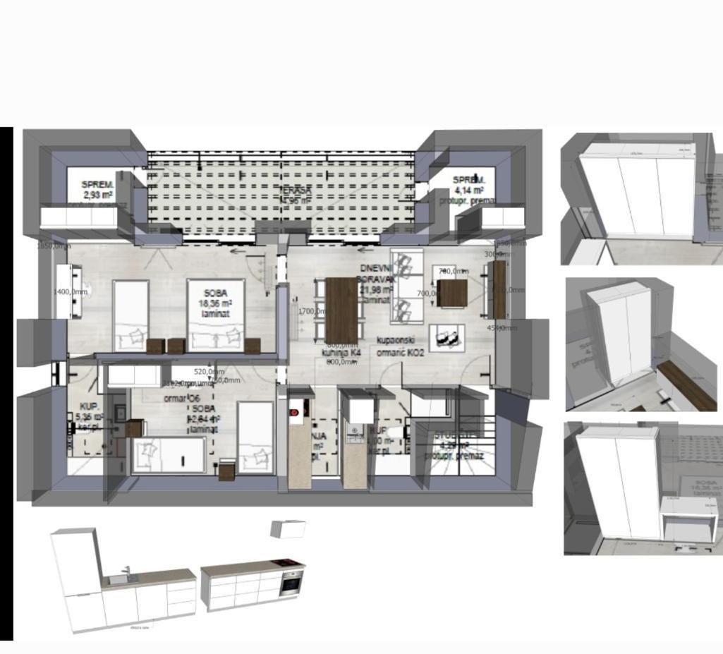 Villa Aquamarine Apartments 노바야 외부 사진